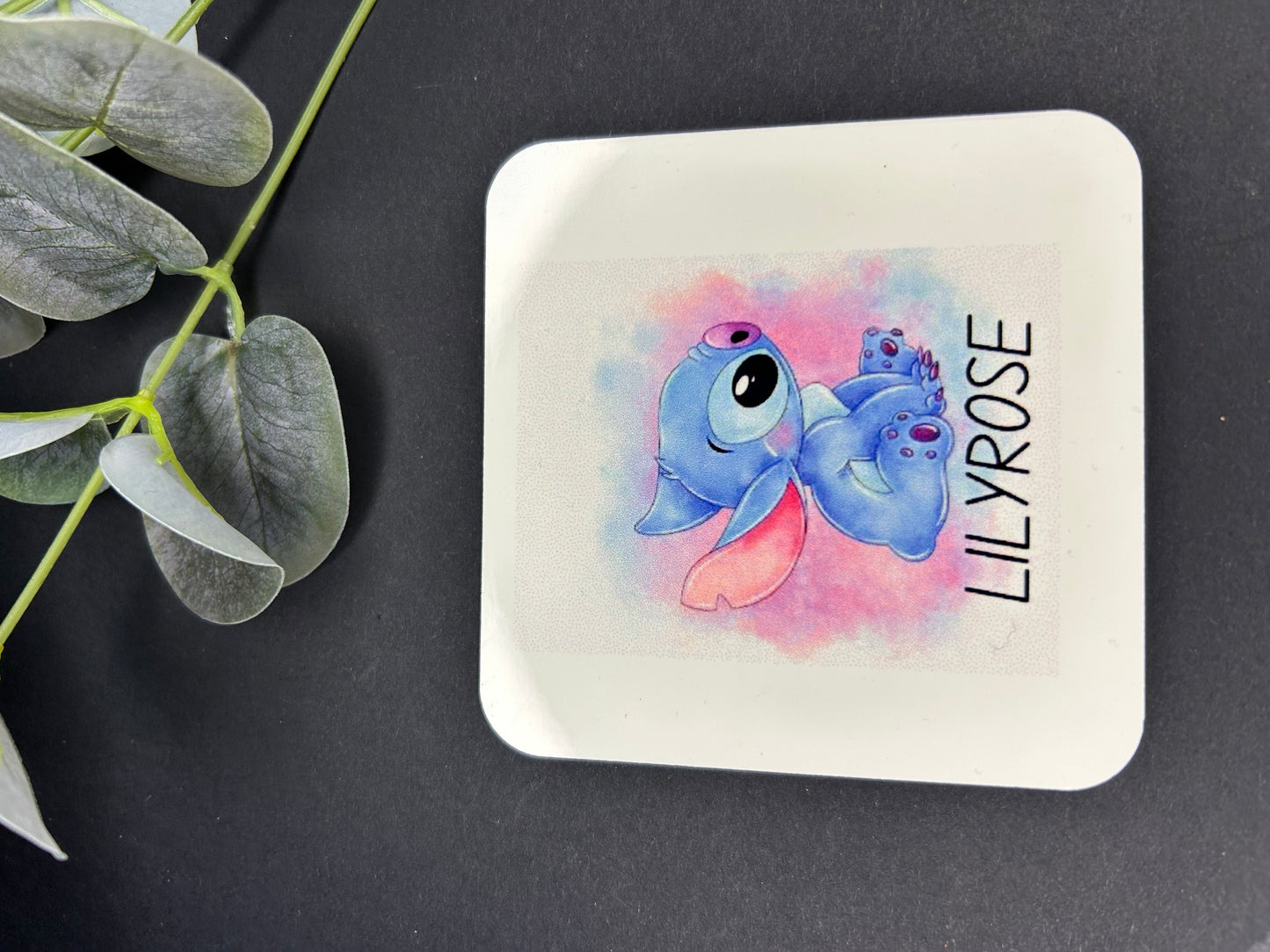 Stitch Mug And Coaster Any Name Cute +GIFT BOX 11oz Dishwasher Safe