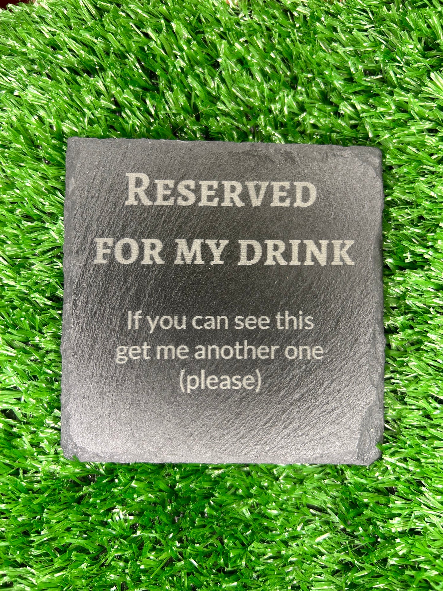 Reserved coaster fun bar man cave coaster