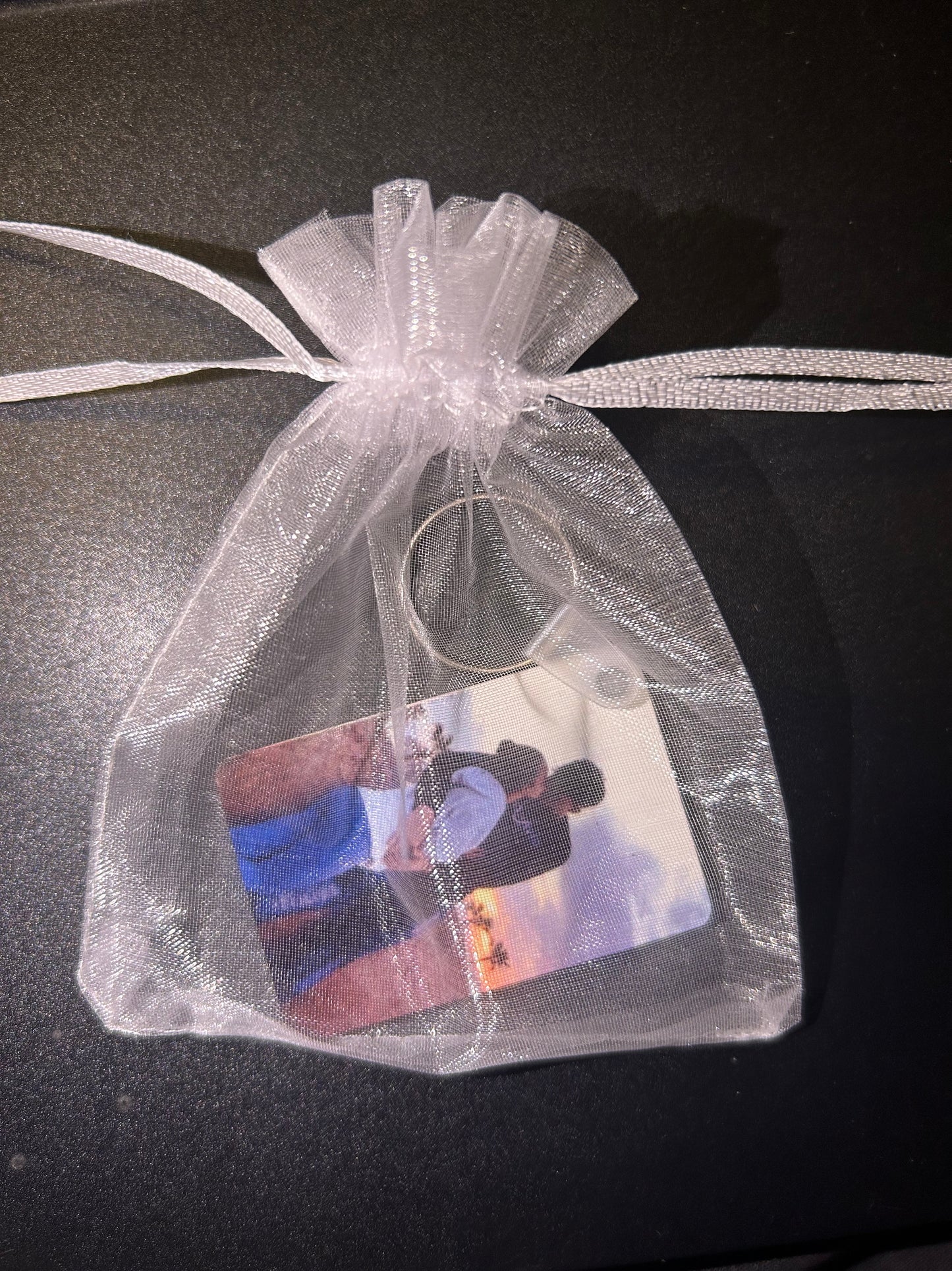 Photo printed keyring personalised your photo/text