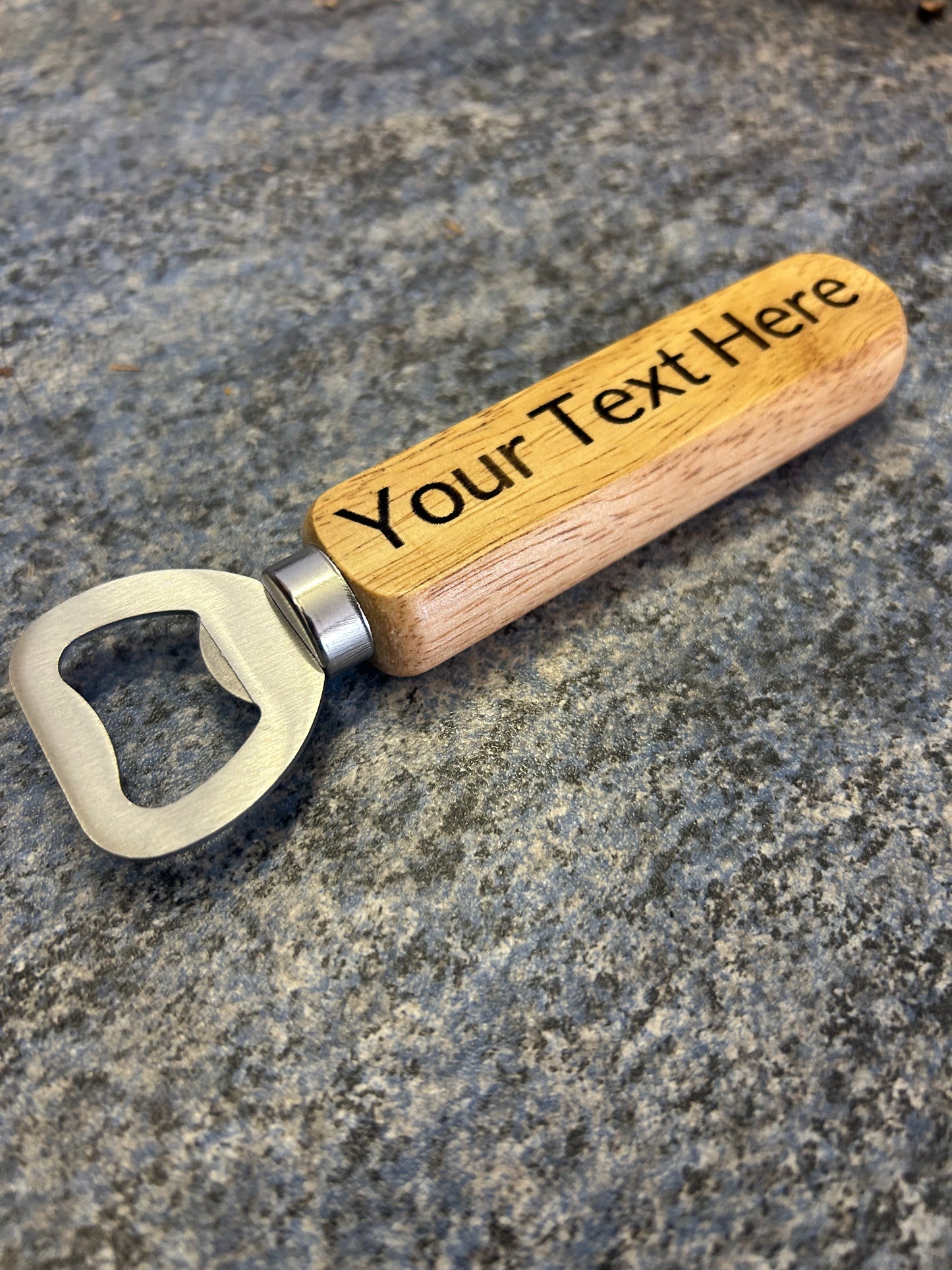 Wooden bottle opener custom/personalised message