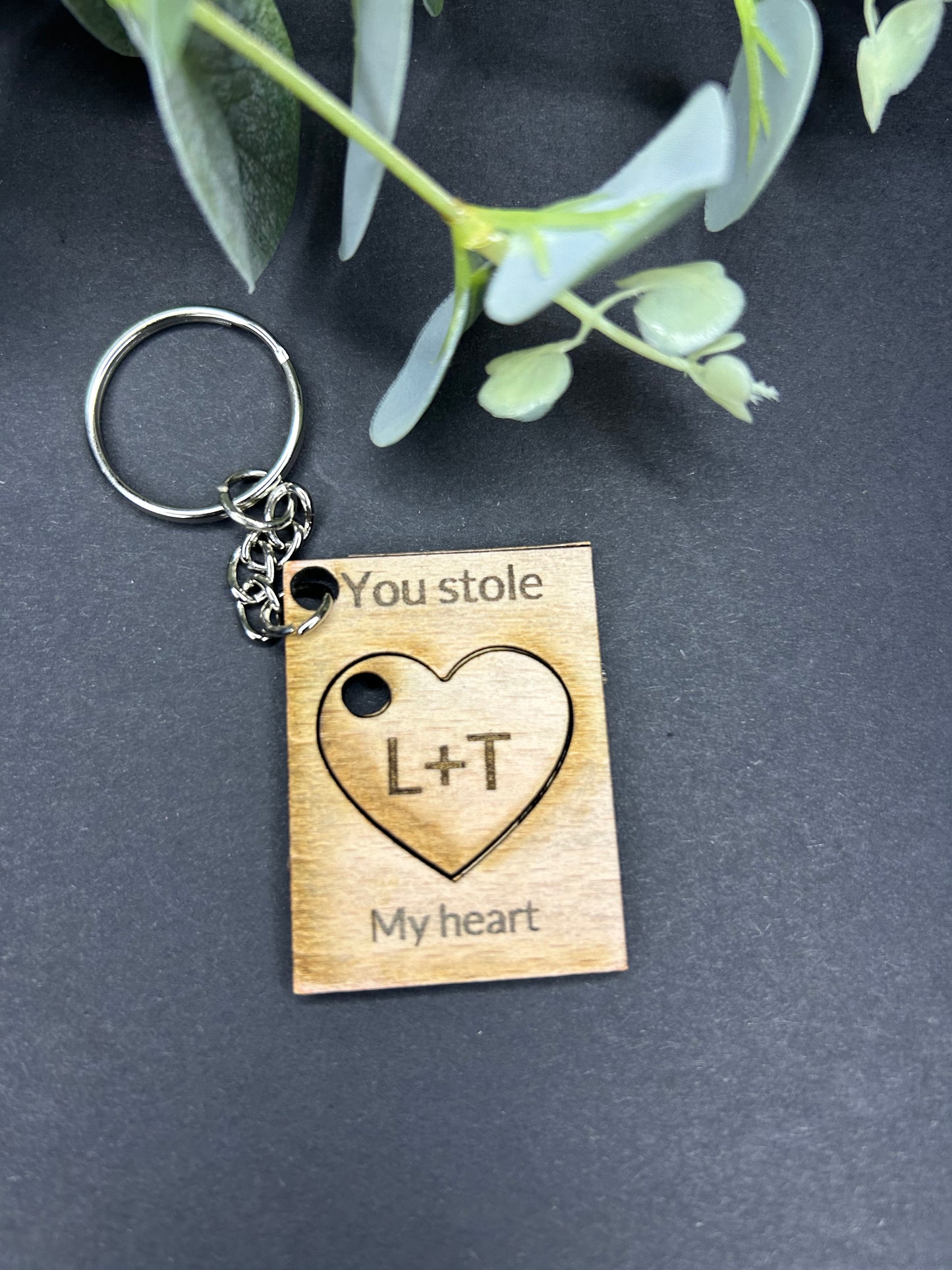 Relationship interlocking matching keyrings