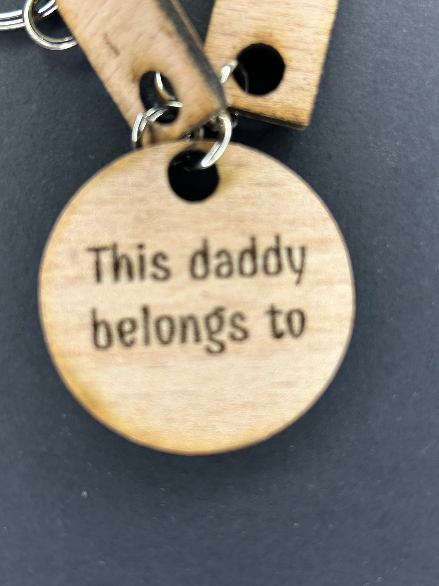 Dad,mum children keyring