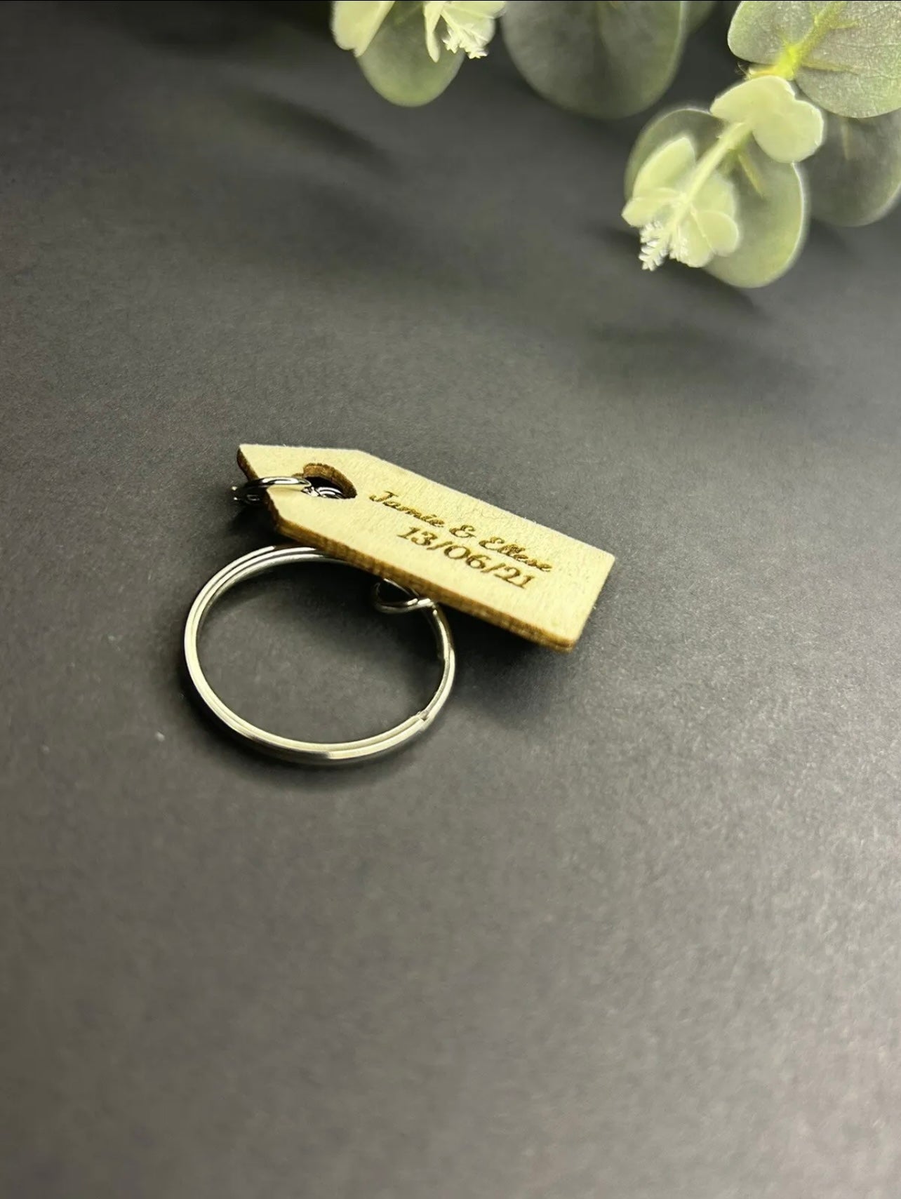 Personalised Small love tag keyring