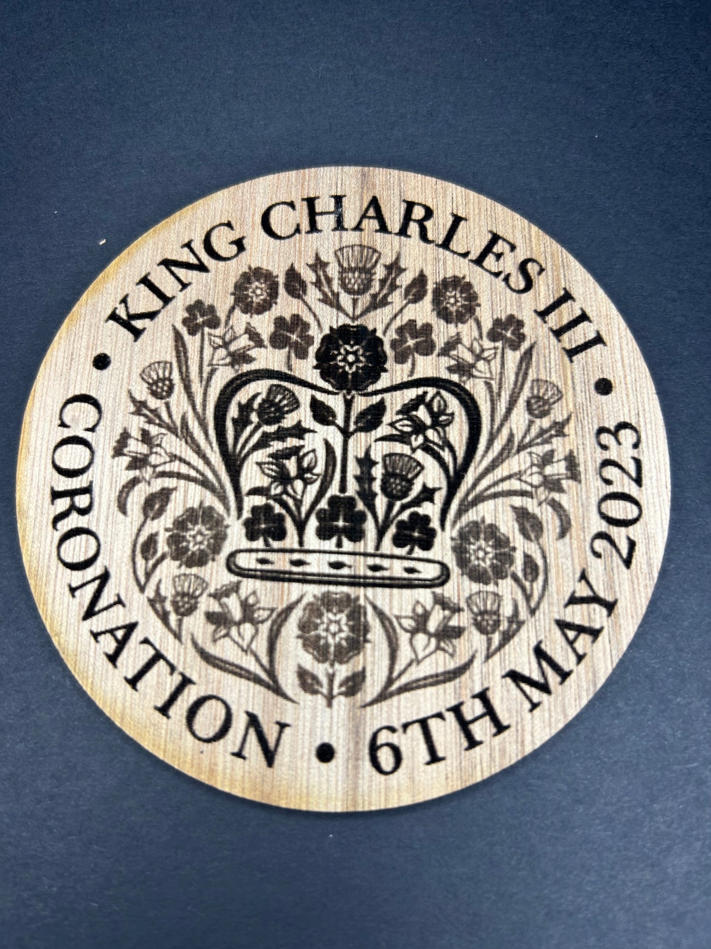 Kings Coronation decoration/coaster