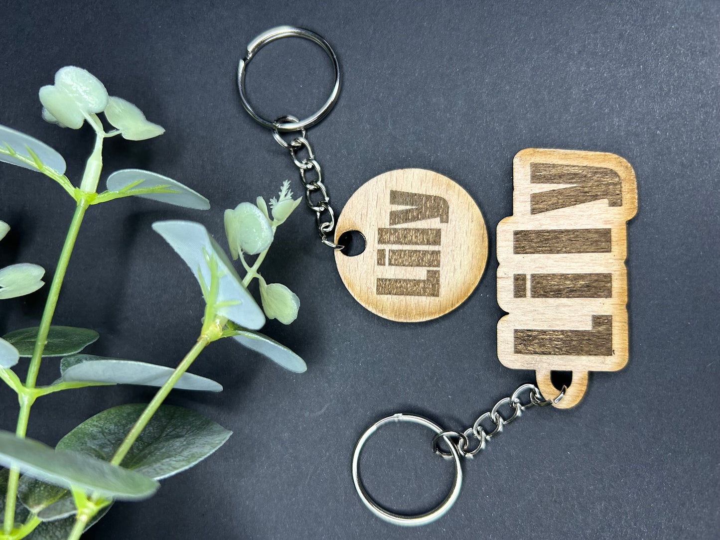 Custom name bag tag keyring