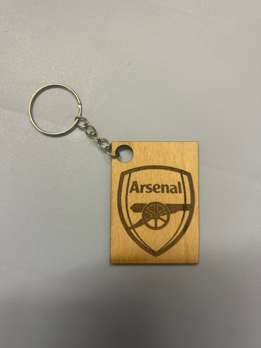 Arsenal wooden keyring