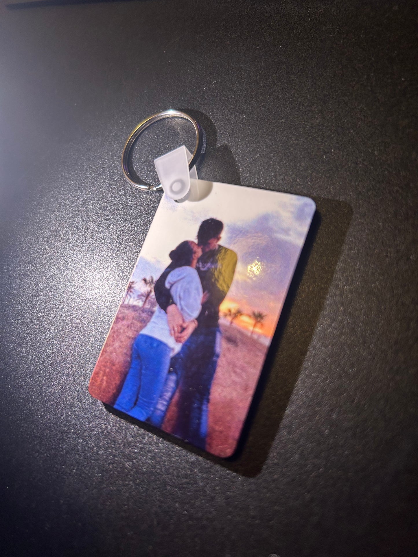 Photo printed keyring personalised your photo/text