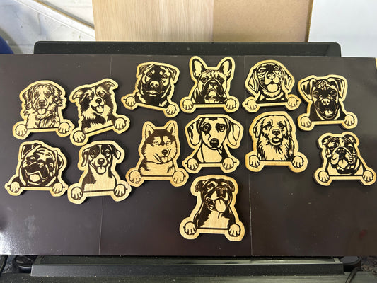 Dog breed fridge magnets all breeds