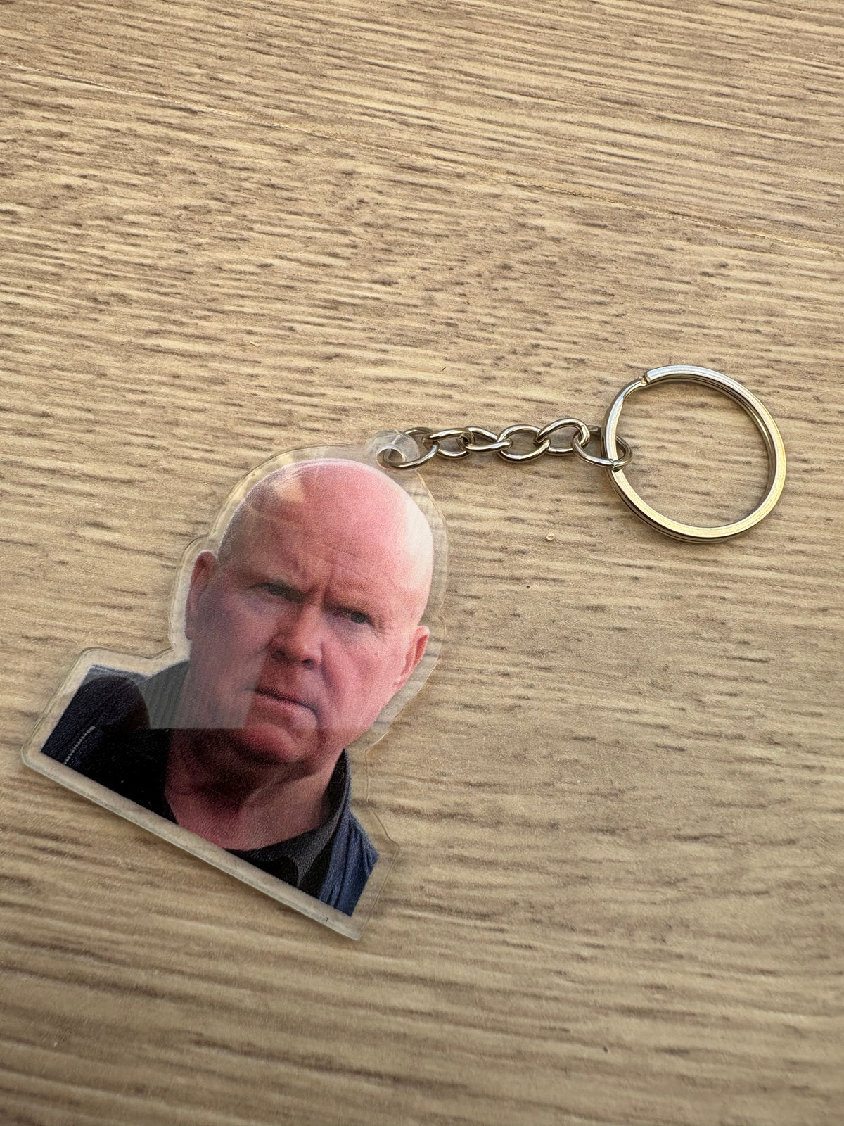 Phil Mitchel face keyring acrylic