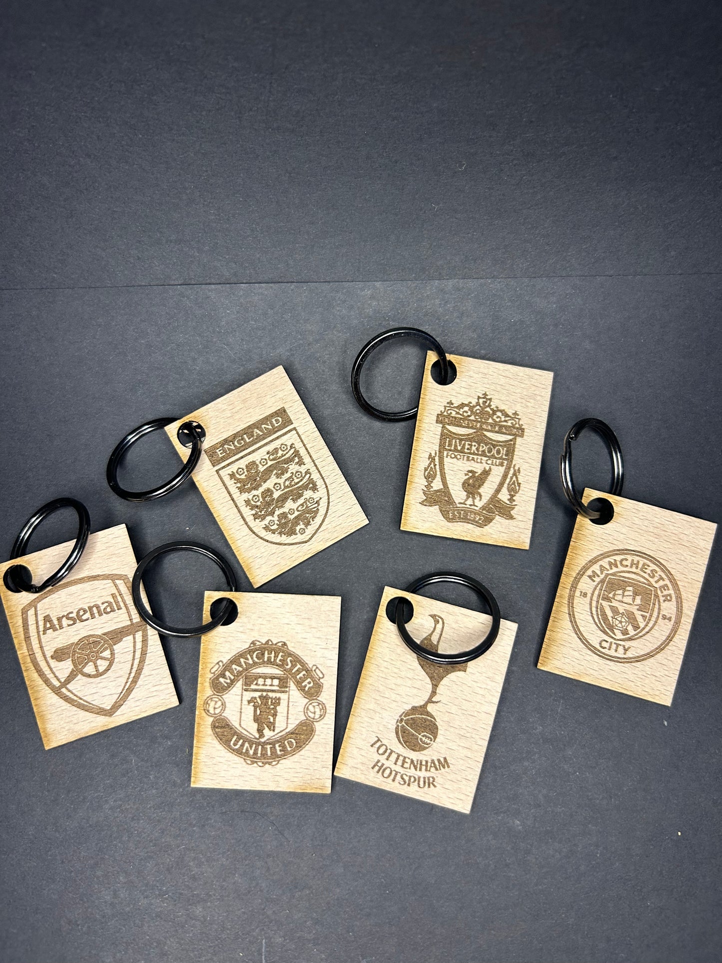 Football keyring engraved- any team