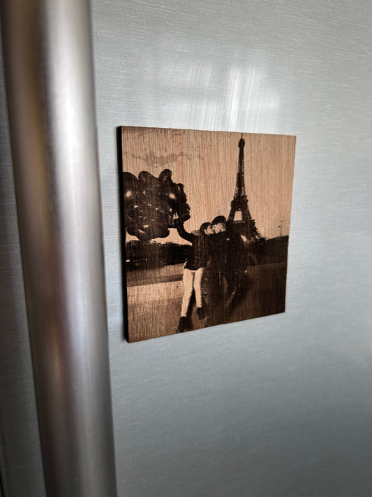Personalised photo fridge magnet